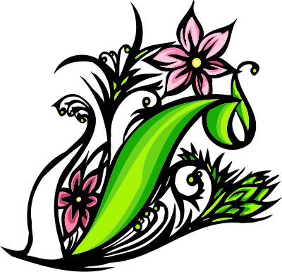 Decorative Flowers clipart