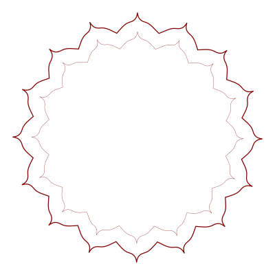Decorative frame lined and browned clipart