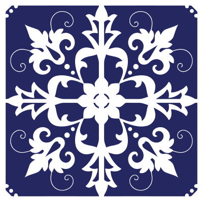 Decorative Ornamental Floral Tile clipart