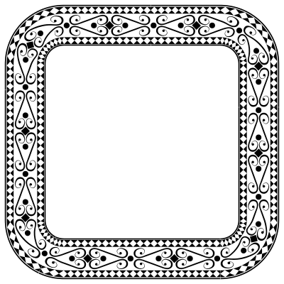 Decorative Ornamental Square Frame 2 clipart