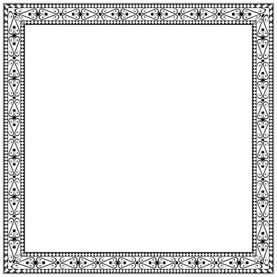 Decorative Ornamental Square Frame clipart