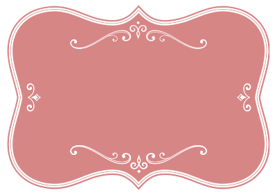 Decorative Pink Flourish Frame clipart