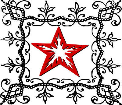 Decorative Red Star clipart