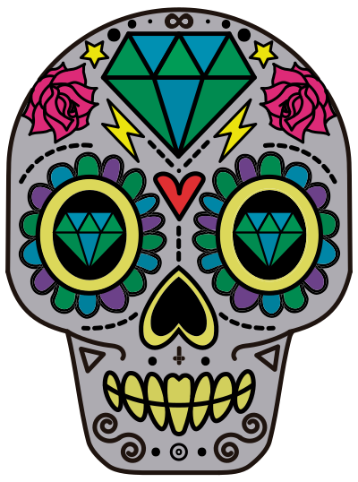 Decorative Sugar Skull clipart