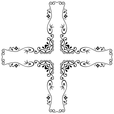 Decorative Vintage Style Cross clipart