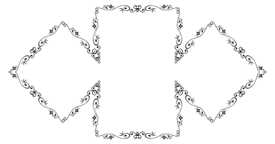 Decorative Vintage Style Frame 13 clipart
