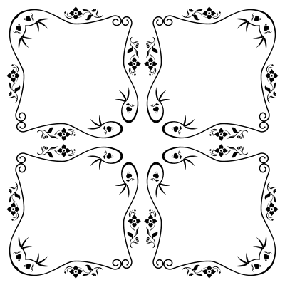 Decorative Vintage Style Frame 17 clipart