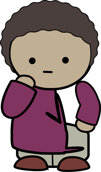 Deep in thought clipart