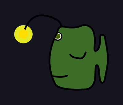 Deep sea fish clipart