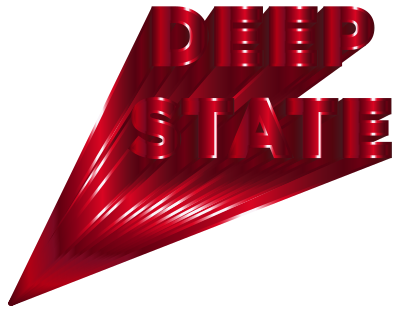 Deep State Typography Crimson clipart