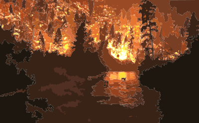 Deerfire high res clipart
