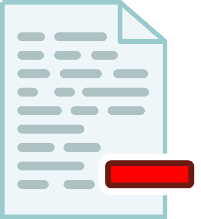 Delete page icon clipart