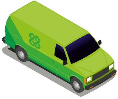 Delivery van clipart