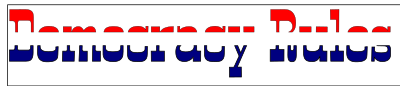 Democracy Rules clipart