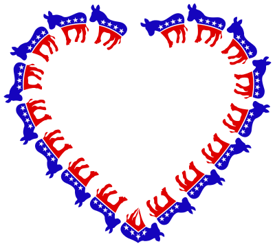 Democrat Heart clipart