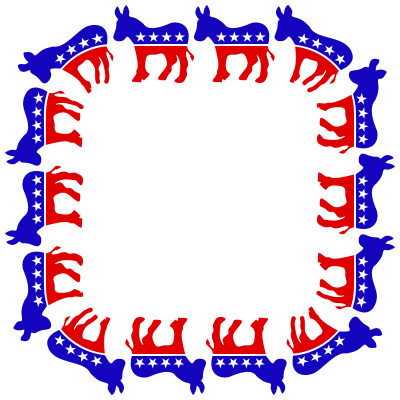 Democrats Frame 2 clipart