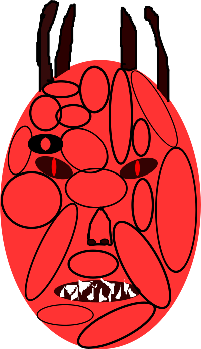 Demon head clipart