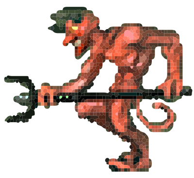 Demon Pixel Art clipart