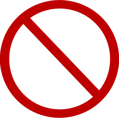 Denied Sign clipart