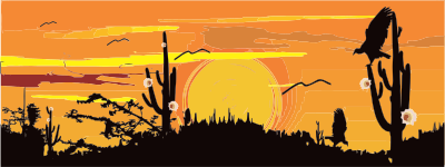 Desert Silhouette clipart