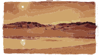 Desert Sunset Take Two clipart