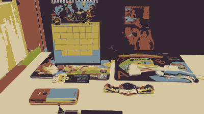 Desk area Scene clipart