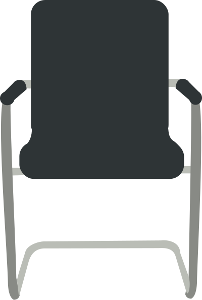Desk Chair- Black clipart
