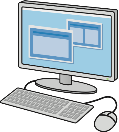 Desktop Computer (#3) clipart