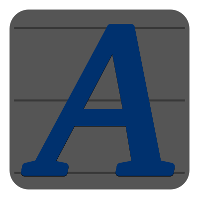 Desktop Font Preferences Icon clipart