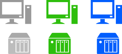 Desktops and Servers Basic clipart