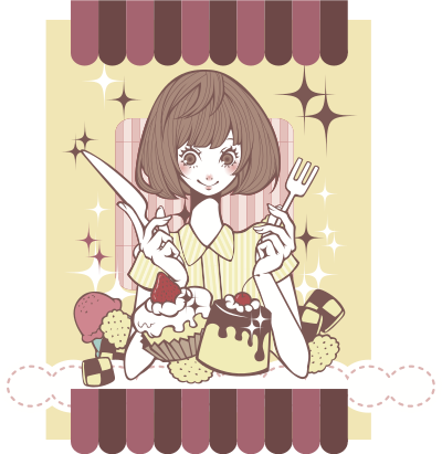 Dessert Girl clipart