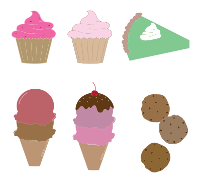 Dessert Montage clipart