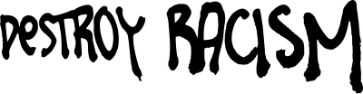 Destroy racism clipart