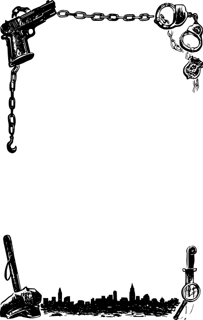 Detective frame clipart