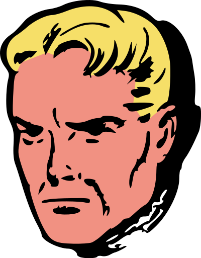 Determined man clipart