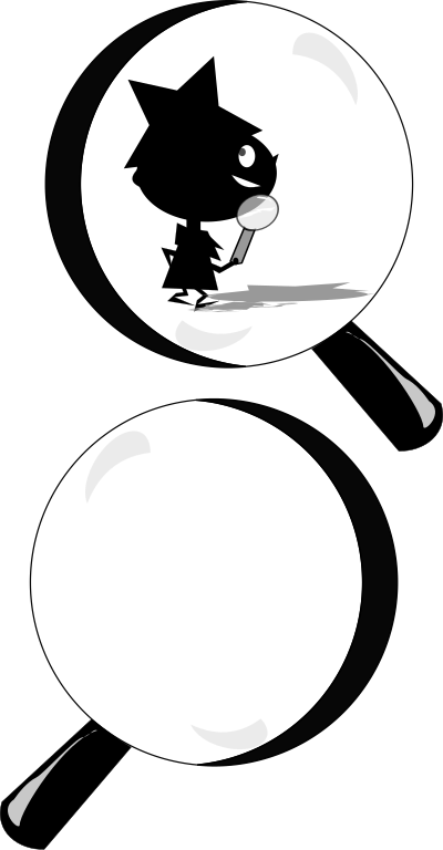 Detetive busca clipart