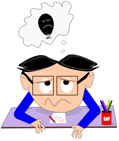 "deu branco" clipart