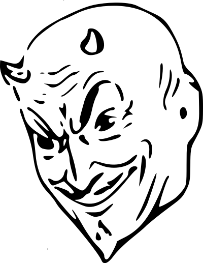 Devil head clipart