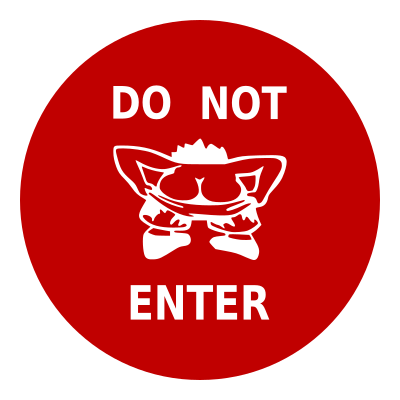 Do not enter - humorous sign clipart