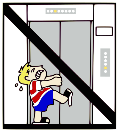 Do Not Force Open Doors colorized clipart