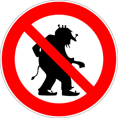 Do not trolling sign clipart