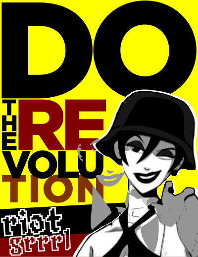 Do the revolution riot grrrl clipart