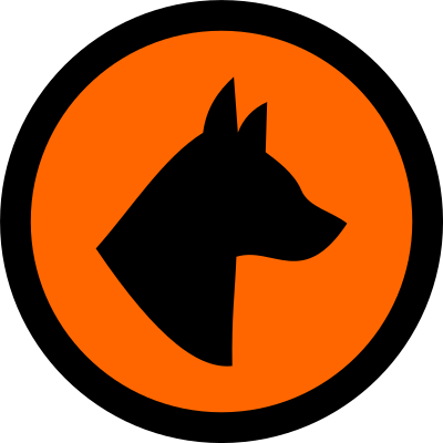 Dog hazard 1 clipart