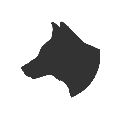 Dog Head profile clipart