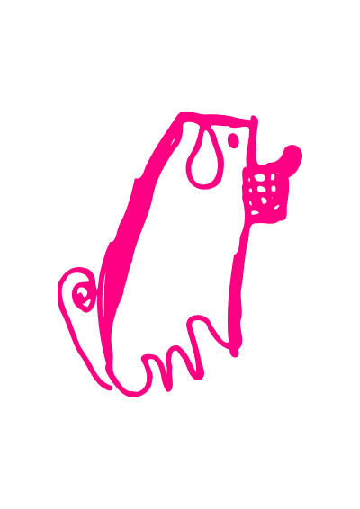 Dog in the grass with muzzle clipart