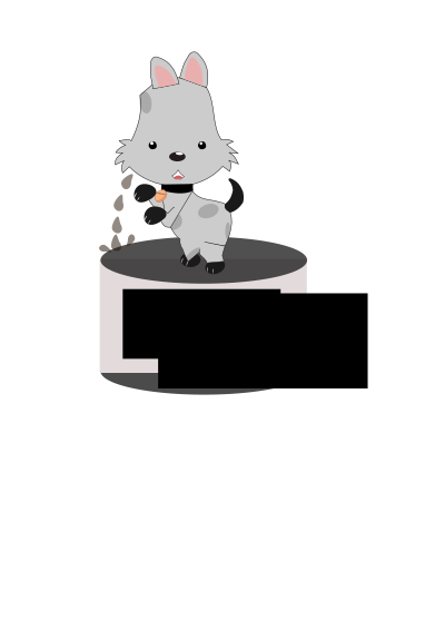 Dog inem - Perro inem clipart