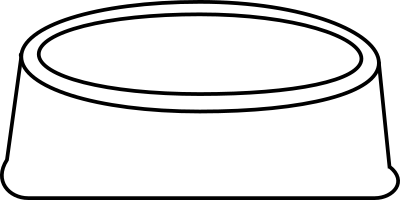 Dog plate clipart