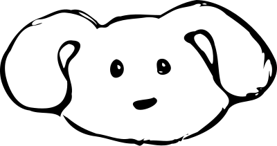 Dog Rudimentary-Style clipart