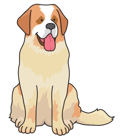 dog - Saint Bernard clipart