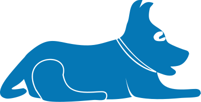 Dog silhouette clipart